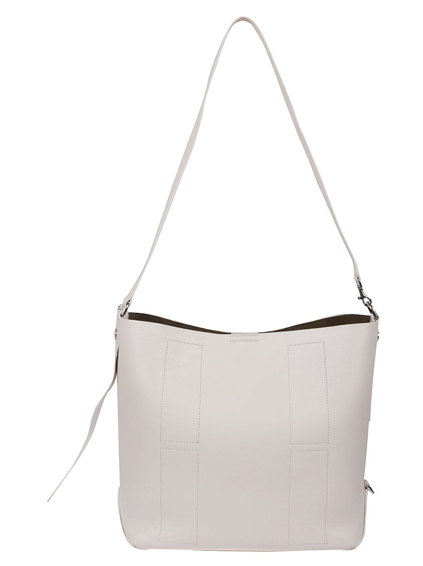 Hogan Spacious Leather Hobo Bag