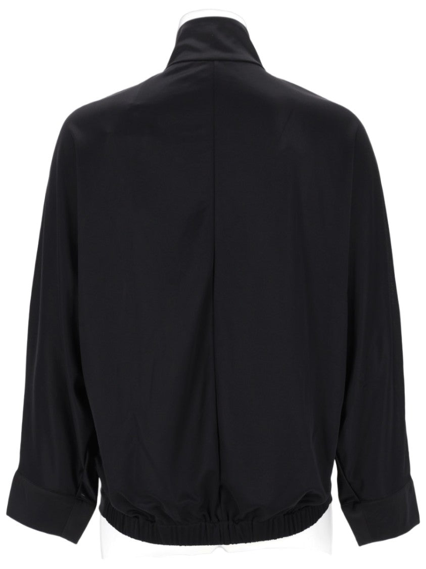 Courrèges Black Cut-Out Details Track Jacket