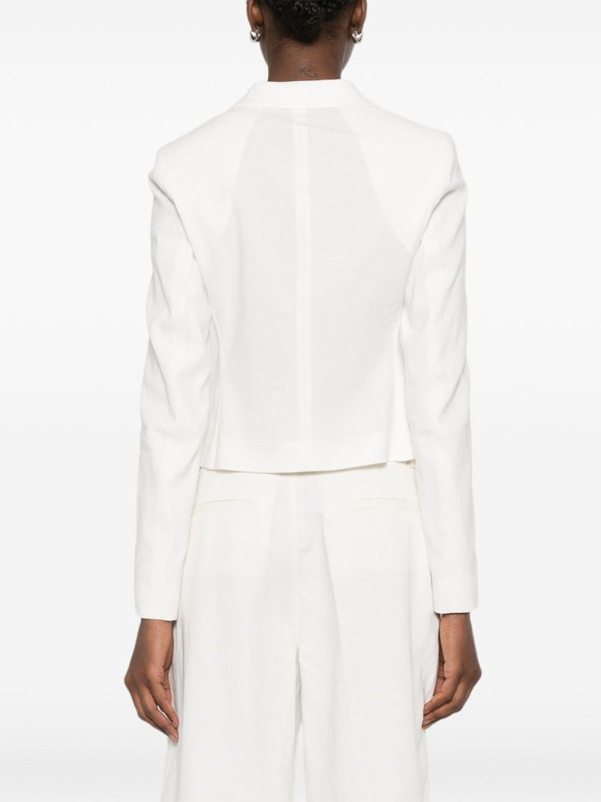 Boss Cropped Tailored Structured Blazer