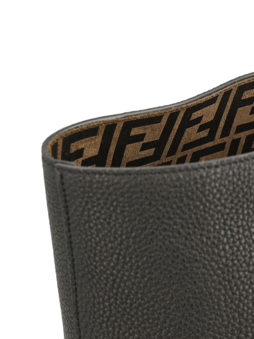 Fendi Textured Leather Tote Bag