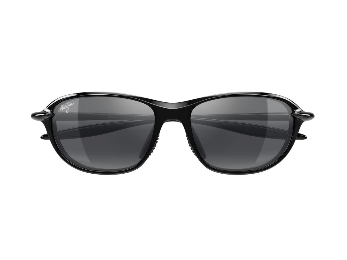 Maui Jim Black Mj0338s Glossy Gradient Plastic Sunglasses