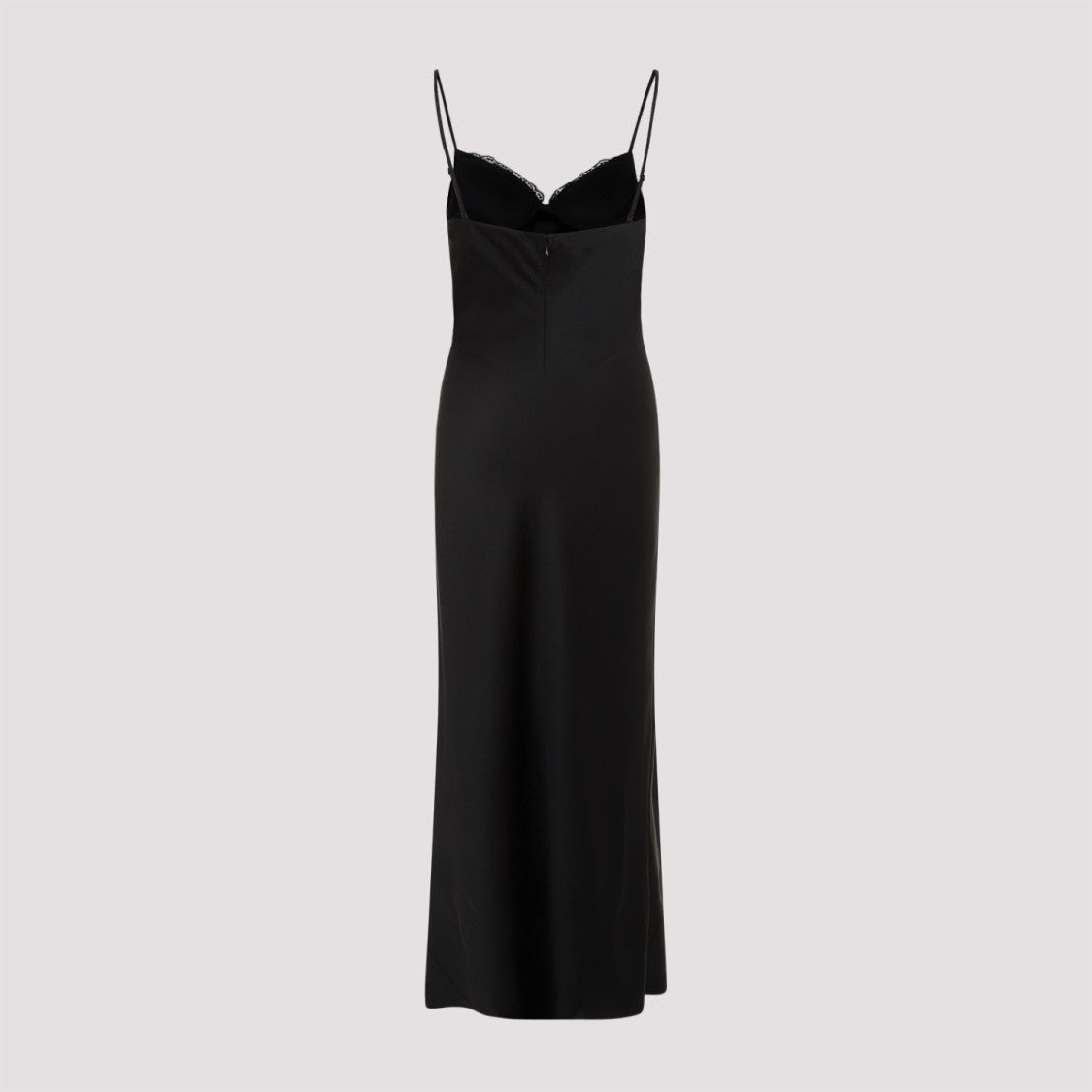 Alexander Mcqueen Black Silk Evening Dress