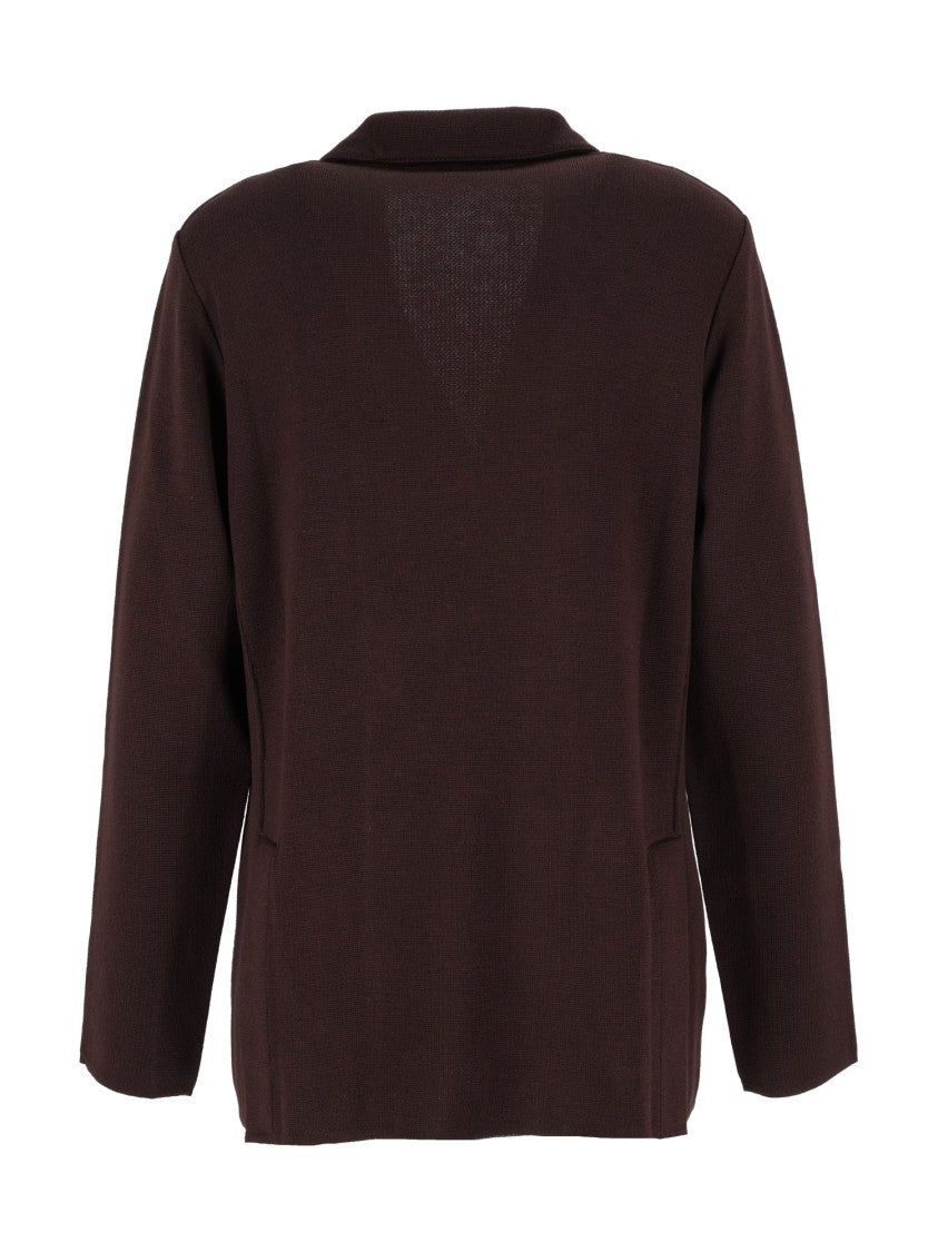 Lardini Double-Breasted Knitted Jacket