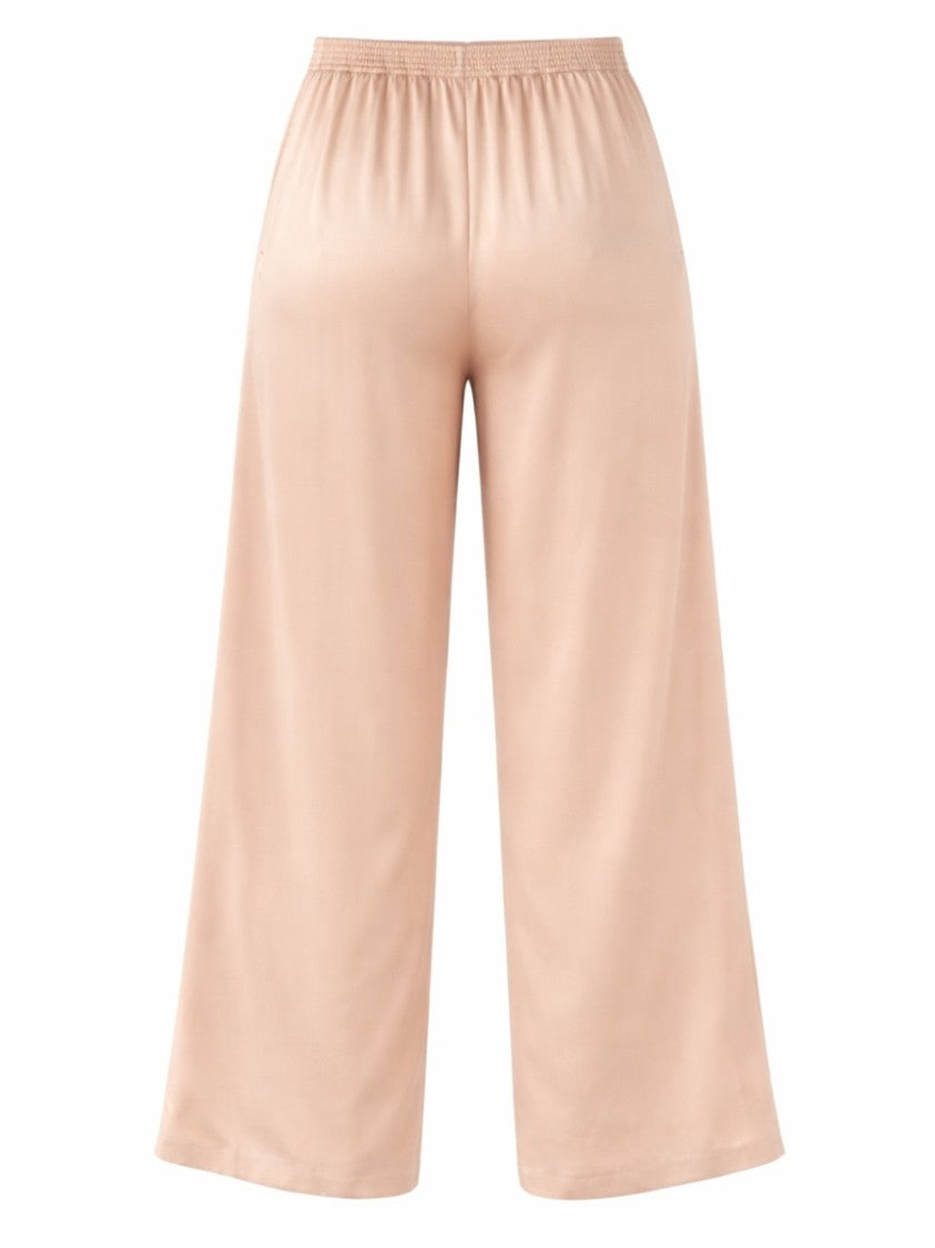 Fabiana Filippi Wide-Leg Viscose-Acetate Cropped Trousers Pants