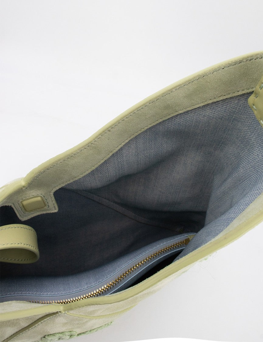 Ermanno Scervino Nuvolato Tenders Green Handbag