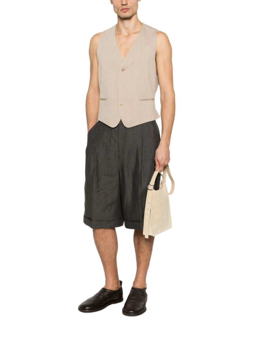 Jacquemus Grey Minimalist Elasticated Waistband Shorts