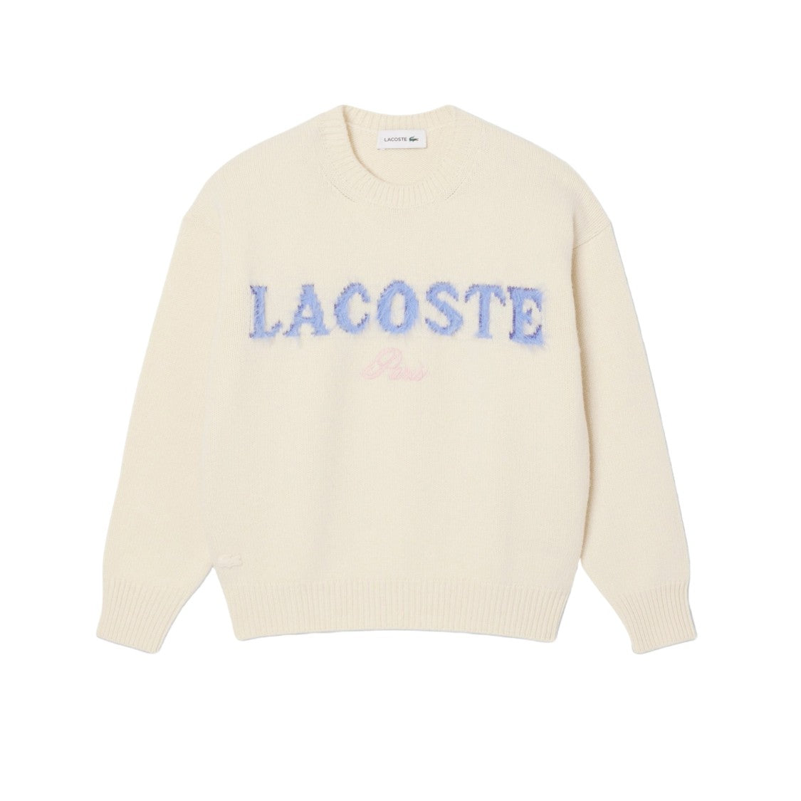 Lacoste Carded Wool Intarsia Sweater
