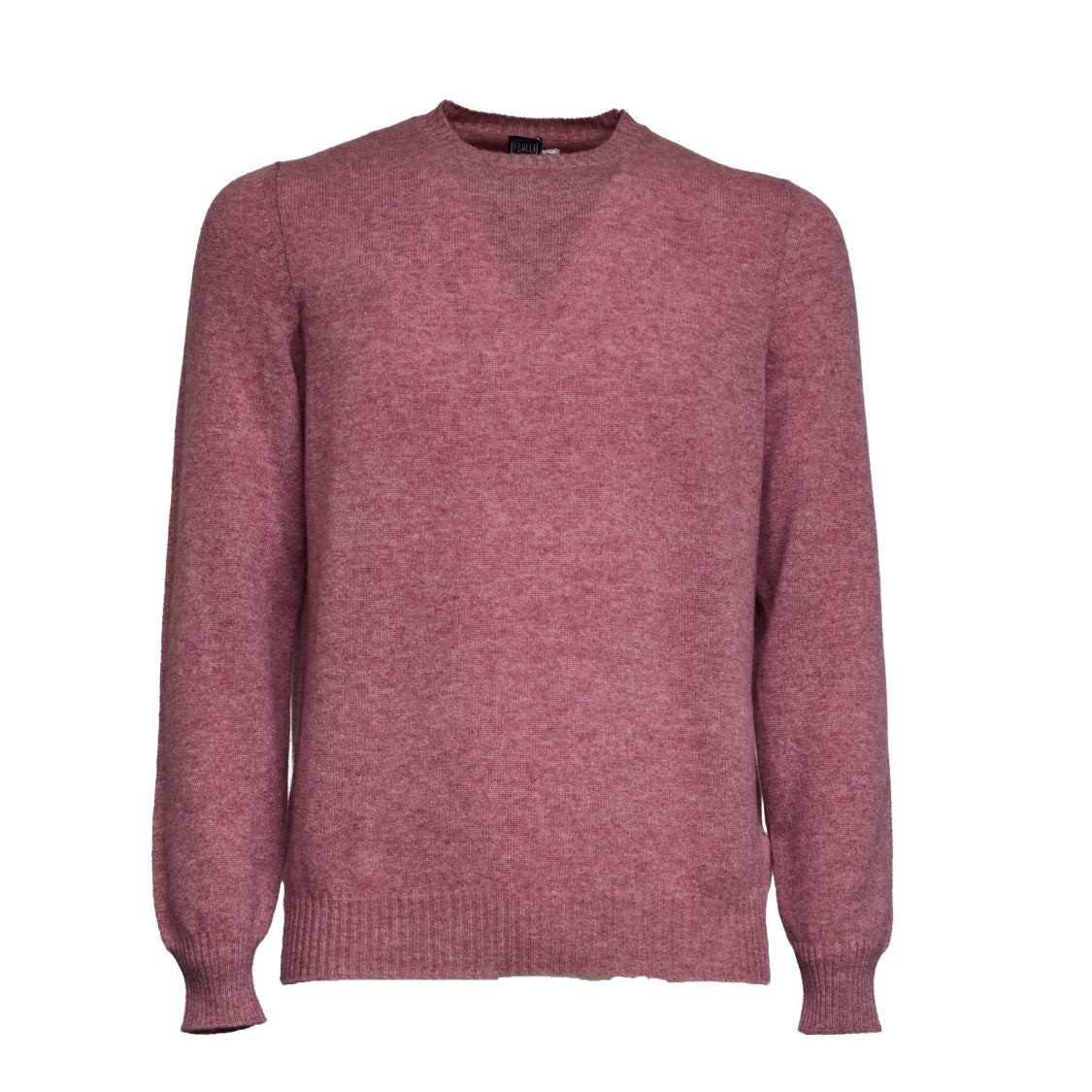 Fedeli Finely Knit Crew Neck Sweater In Soft Wool