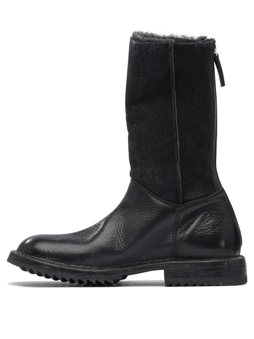 Moma "Rick" Zippered Ankle Boots