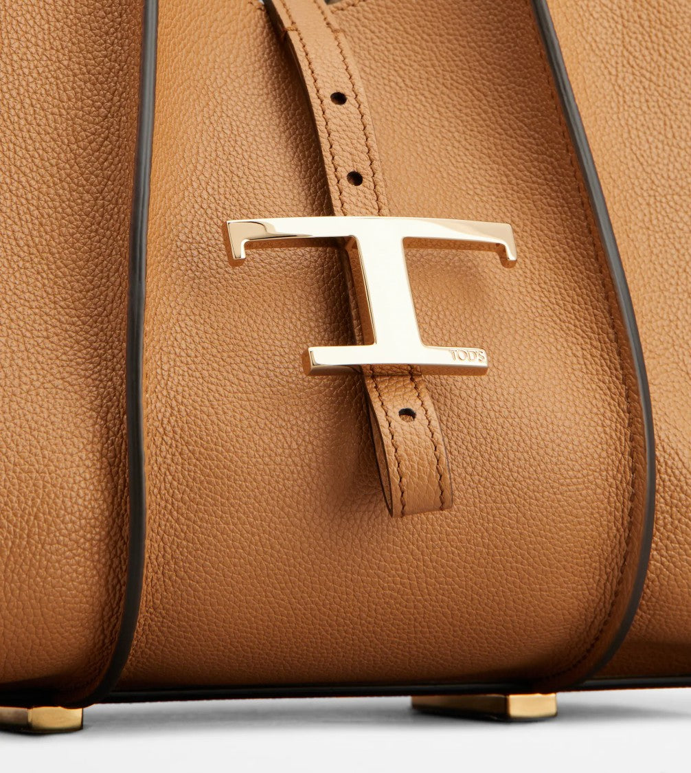 Tod's Compact Structured Mini Shopping Bag With T-Buckle