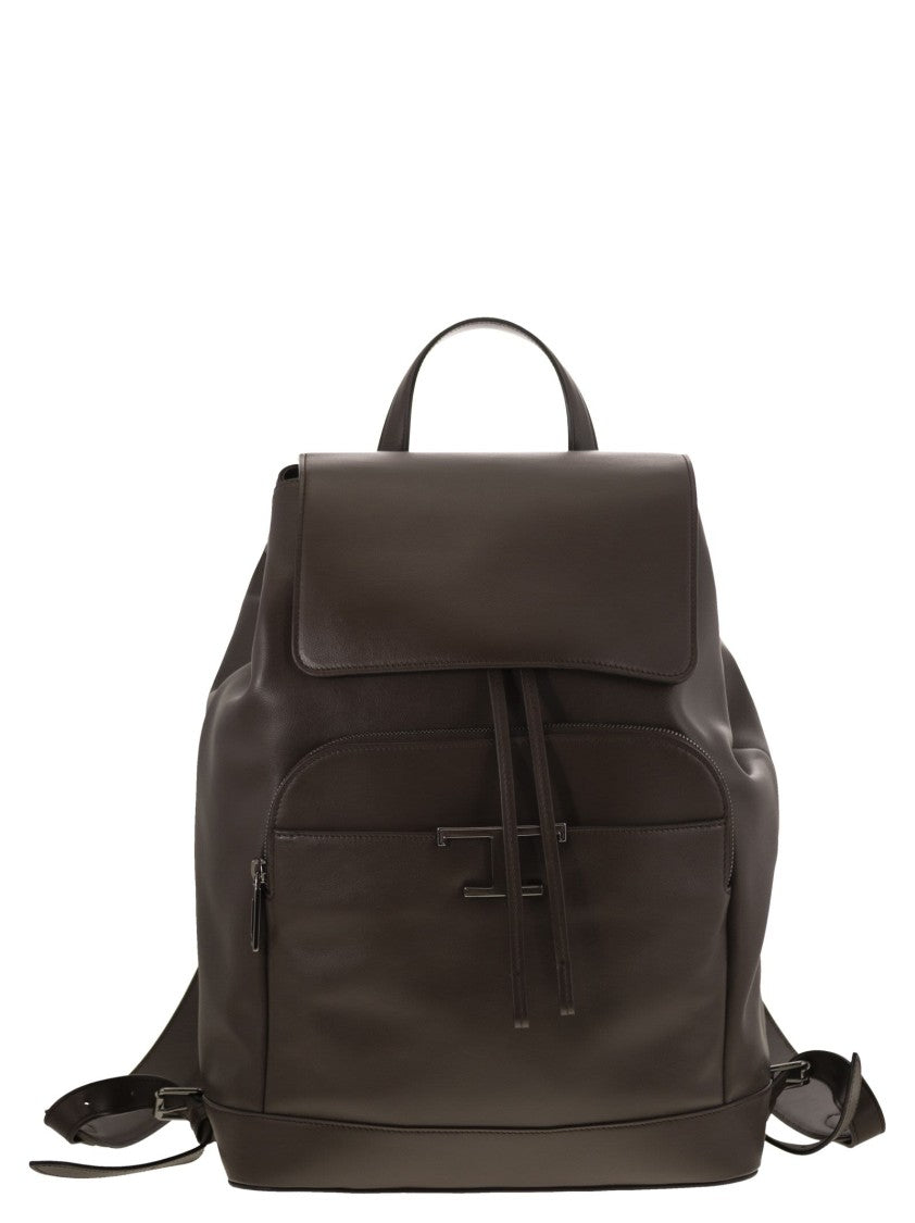 Tod's T Timeless Medium Leather Backpack