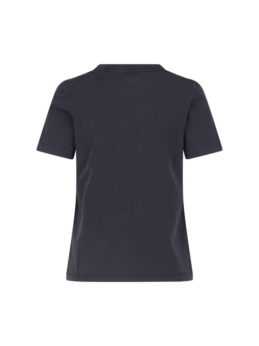 Chloé Cropped T-Shirt With Strawberry Graphic