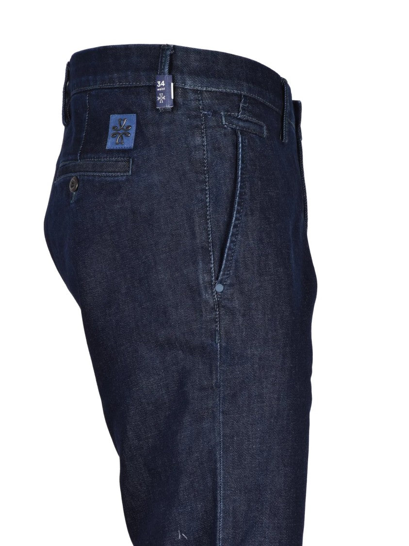 Jacob Cohen Multicolored Cotton And Lyocell Trousers With Classic Straight-Leg Design