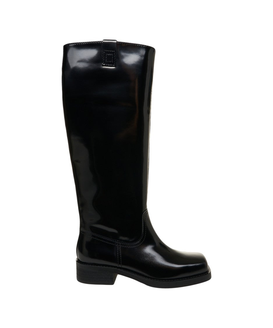 Billi Bi Knee-High Boots In Patent Leather