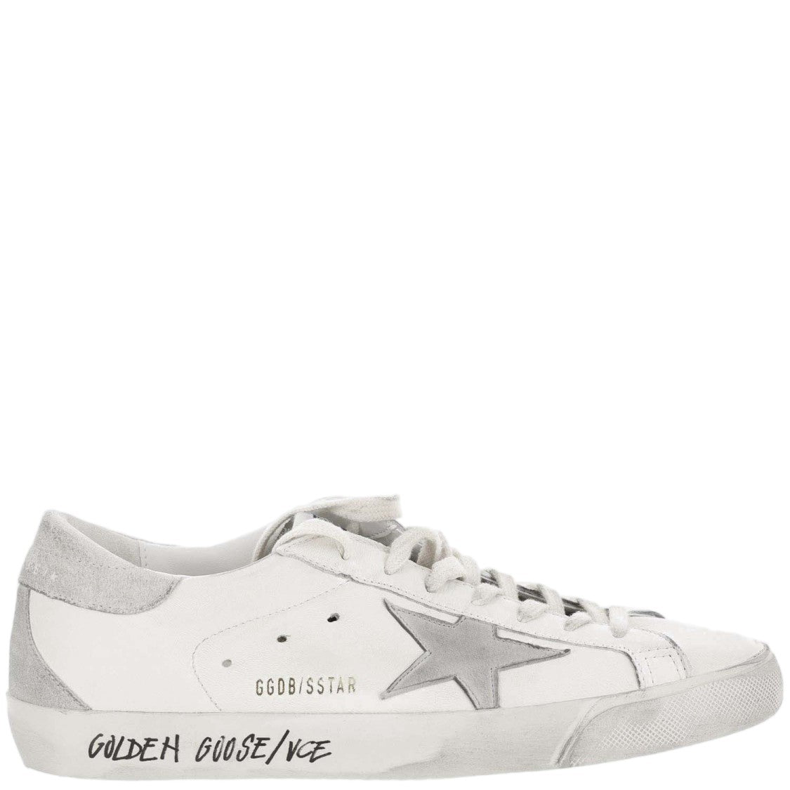 Golden Goose Low-Top Leather Sneakers With Iconic Star Patch And Contrast Tab