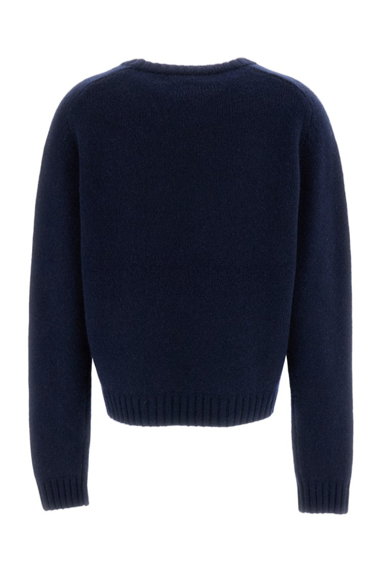 Arch4 Navy Limerick Heavyweight Chunky-Knit Cashmere Sweater