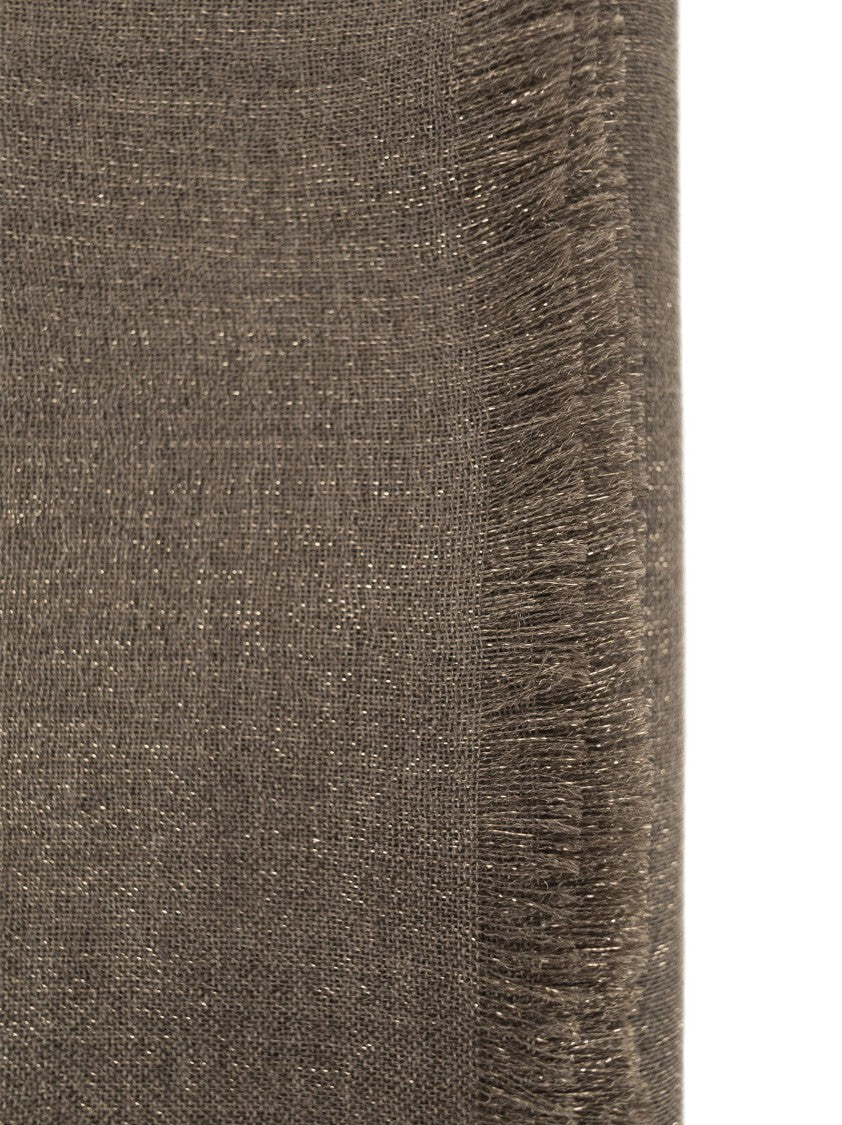 Brunello Cucinelli Sparkling Cashmere And Silk Scarf