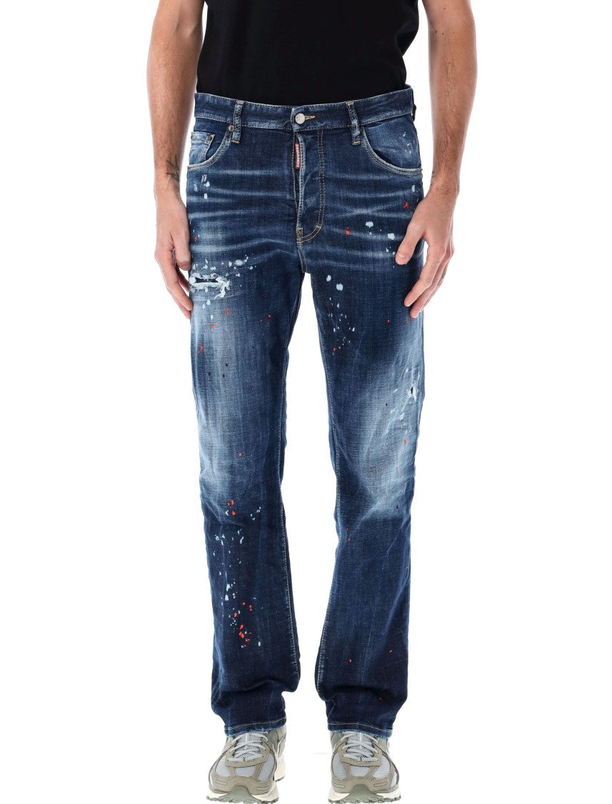 Dsquared2 Tailored Stretch Cotton Dark Blue Jeans