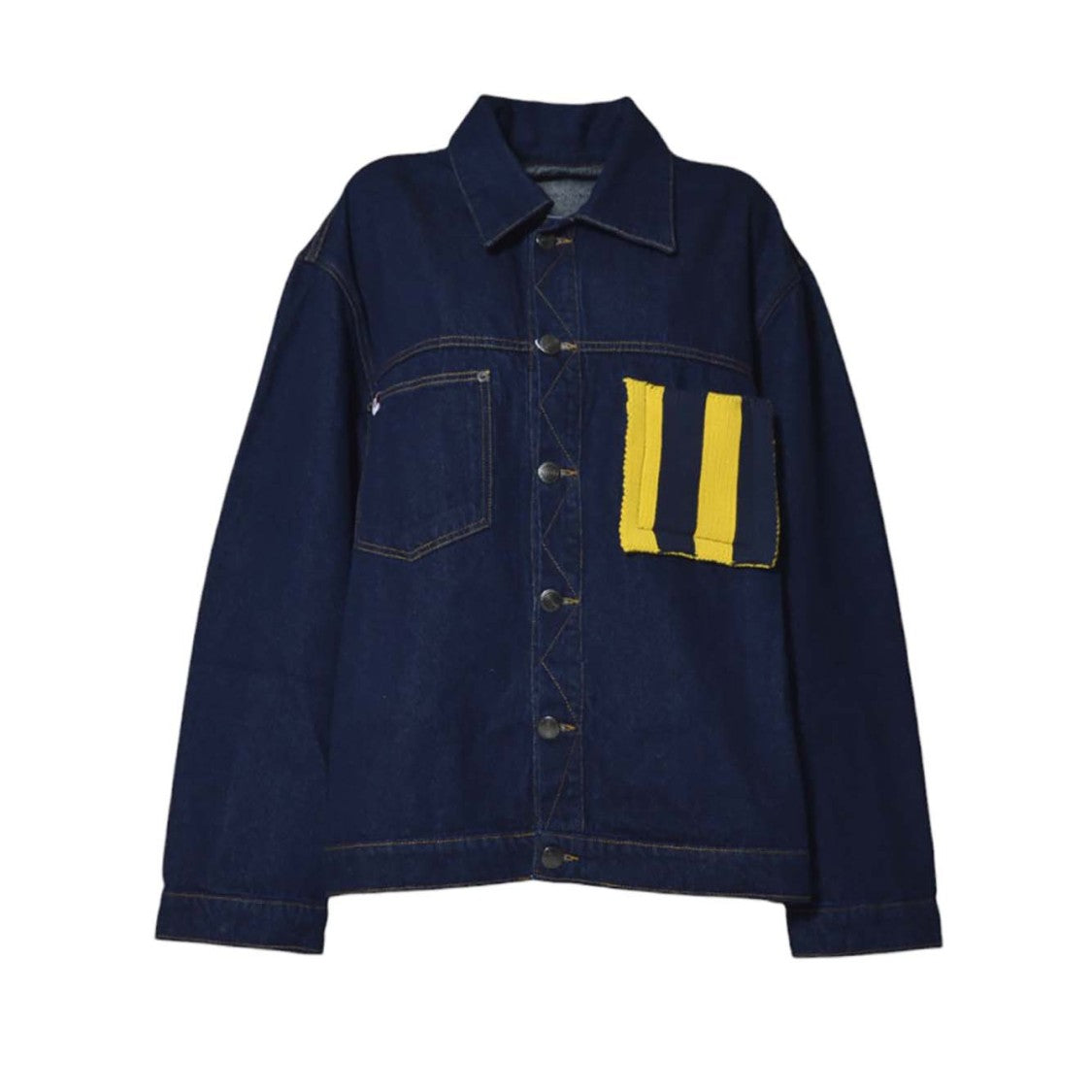 Charles Jeffrey Loverboy Cargo Jacket In Blue Denim