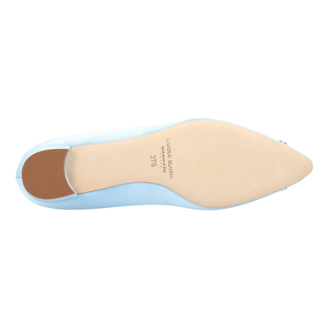 Manolo Blahnik Hangisi Flat Blue
