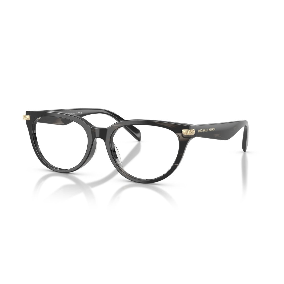 Michael Kors 0Mk4168d Classic Rounded Frame Eyeglasses With Gold-Tone Accents