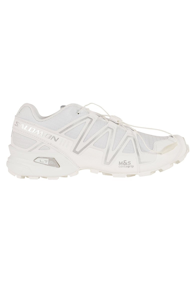Salomon White Speedcross 3 Technical Mesh Trail Sneakers