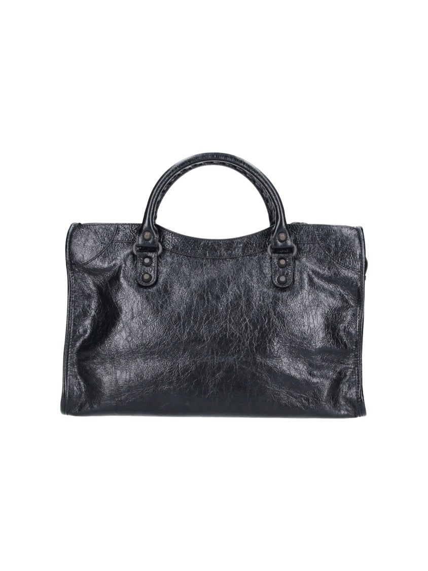 Balenciaga Black Medium Le City Lamb Bag
