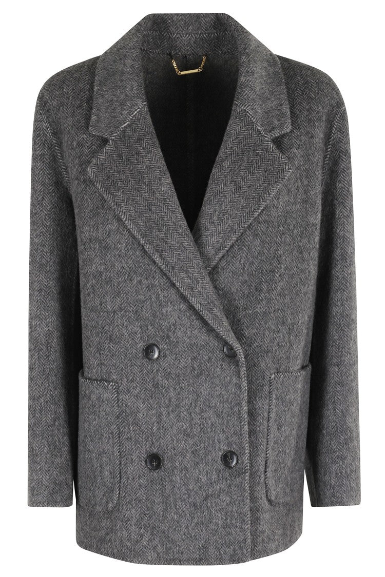 Seventy Short Navy Jacket With Collar