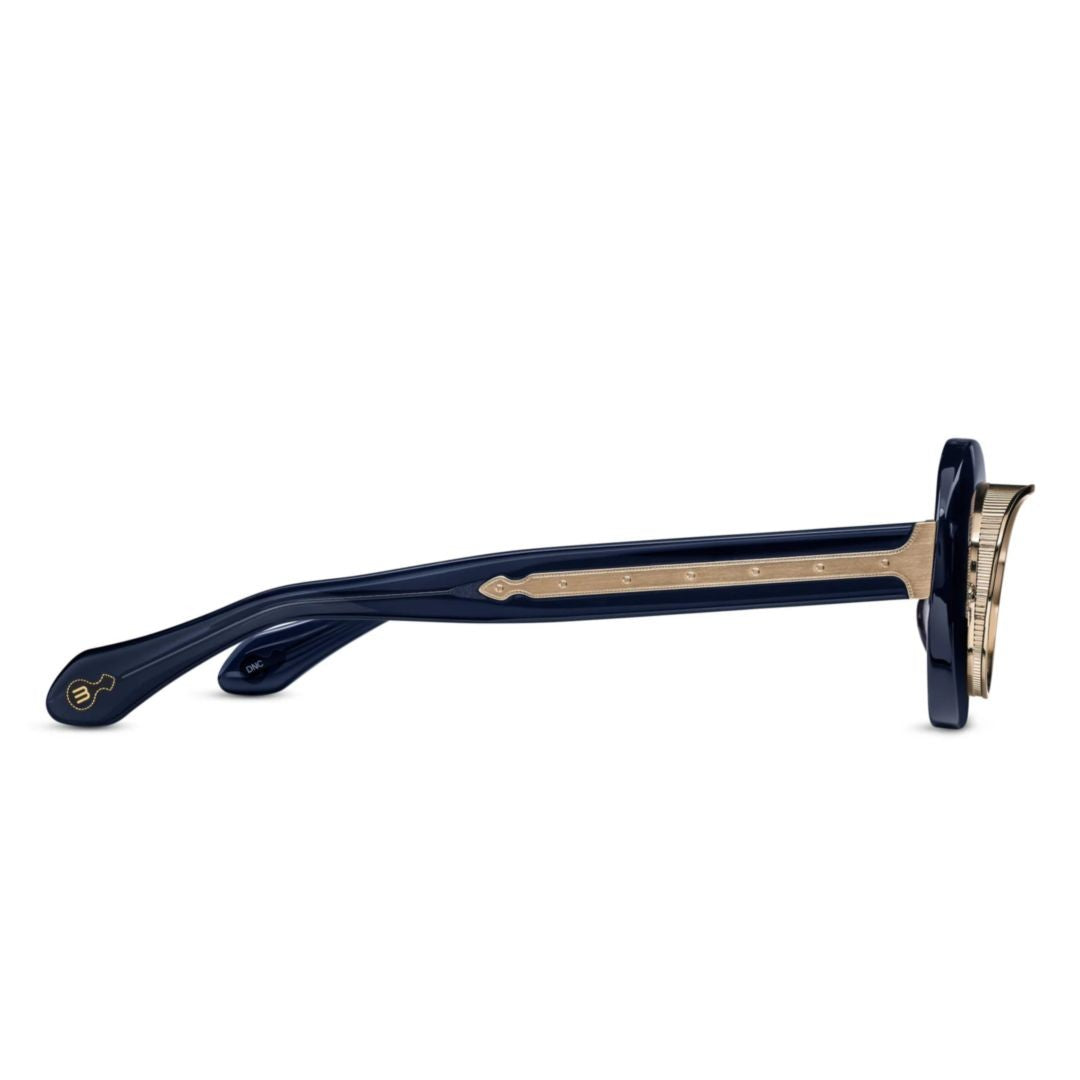 Matsuda 10604H.Sg Oval-Frame Sunglasses With Gold Accents And Gradient Lenses