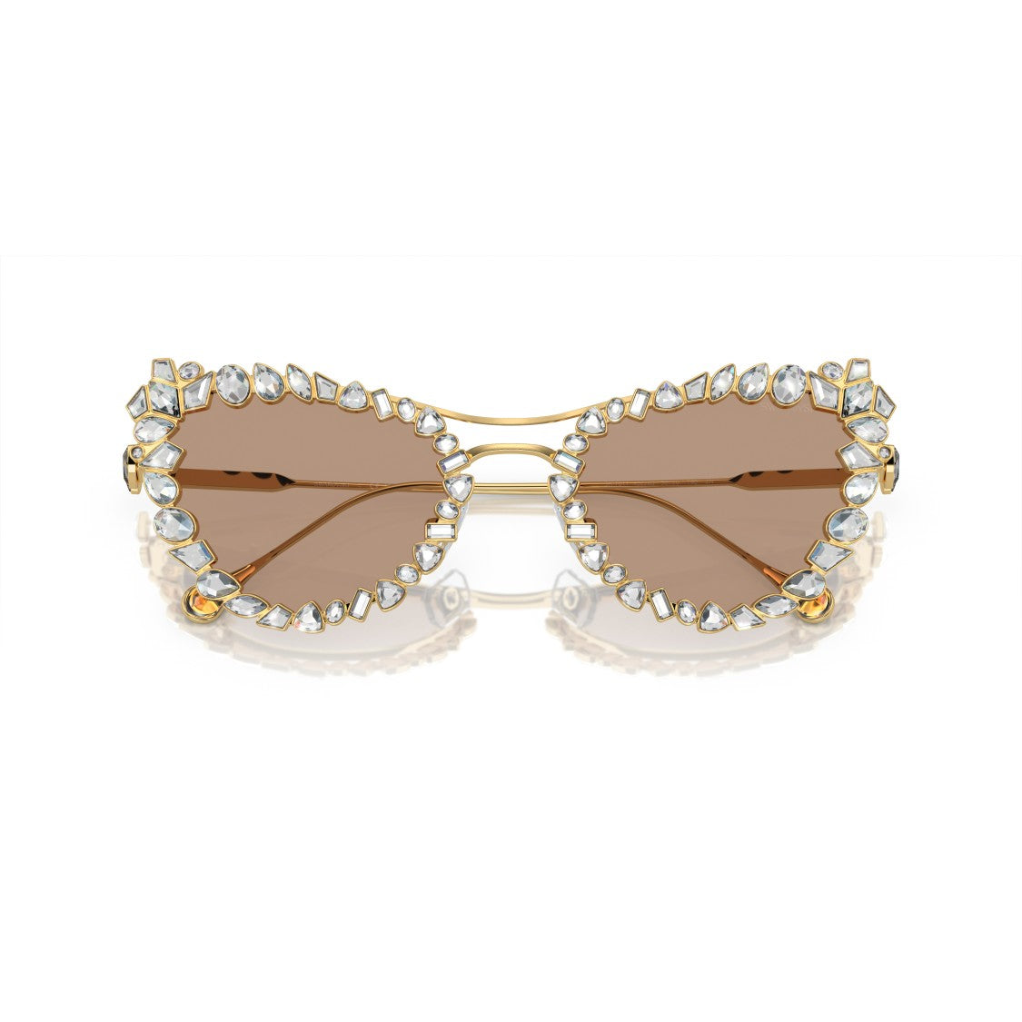 Swarovski Cat-Eye Sunglasses With Crystal Embellishments