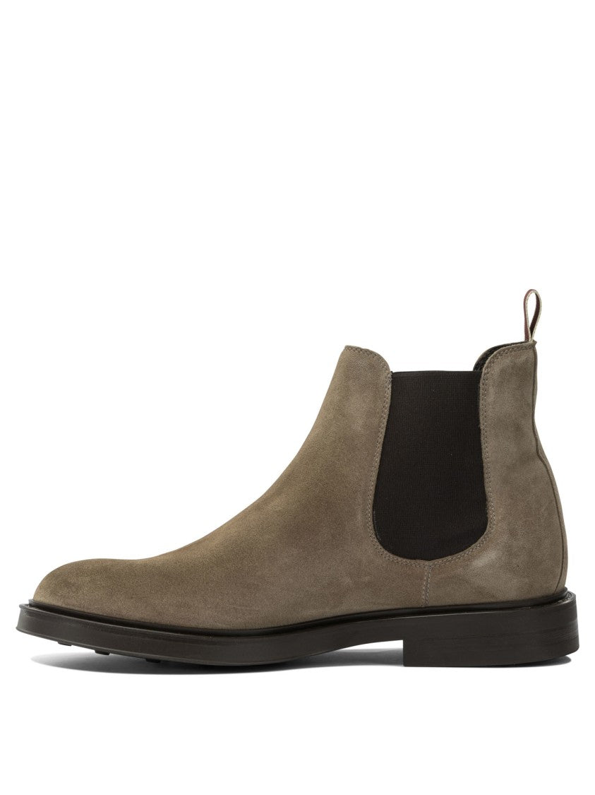 Sturlini Suede Ankle Boots With Elastic Side Panels
