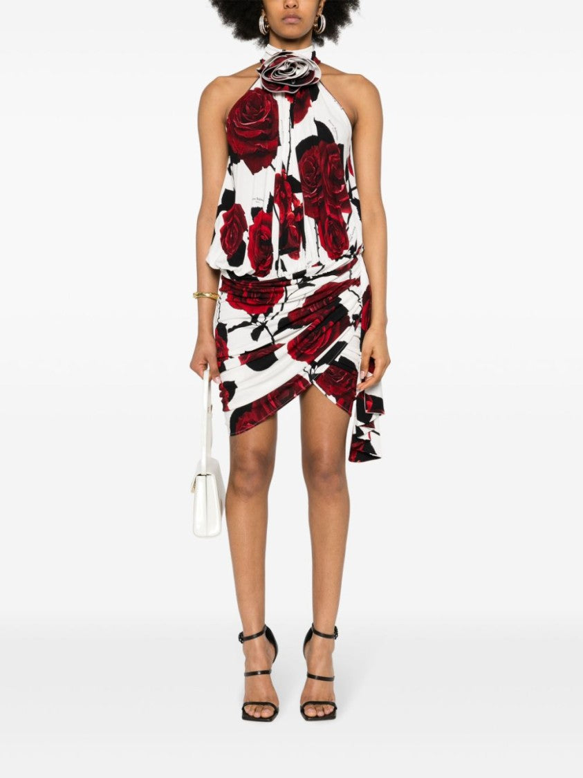 Balmain White Jersey Dress