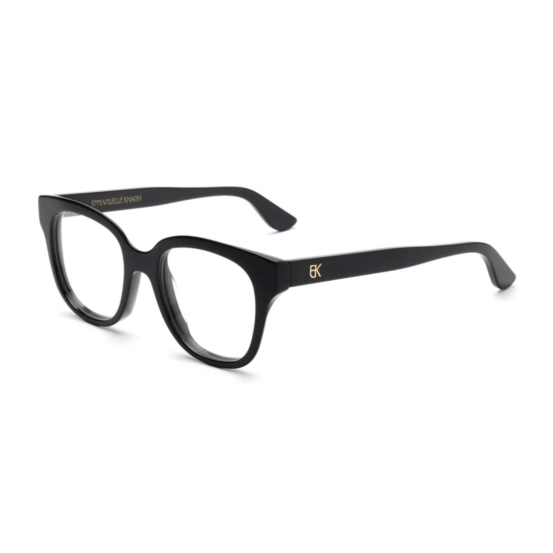 Emmanuelle Khanh Black Square Acetate Eyeglasses