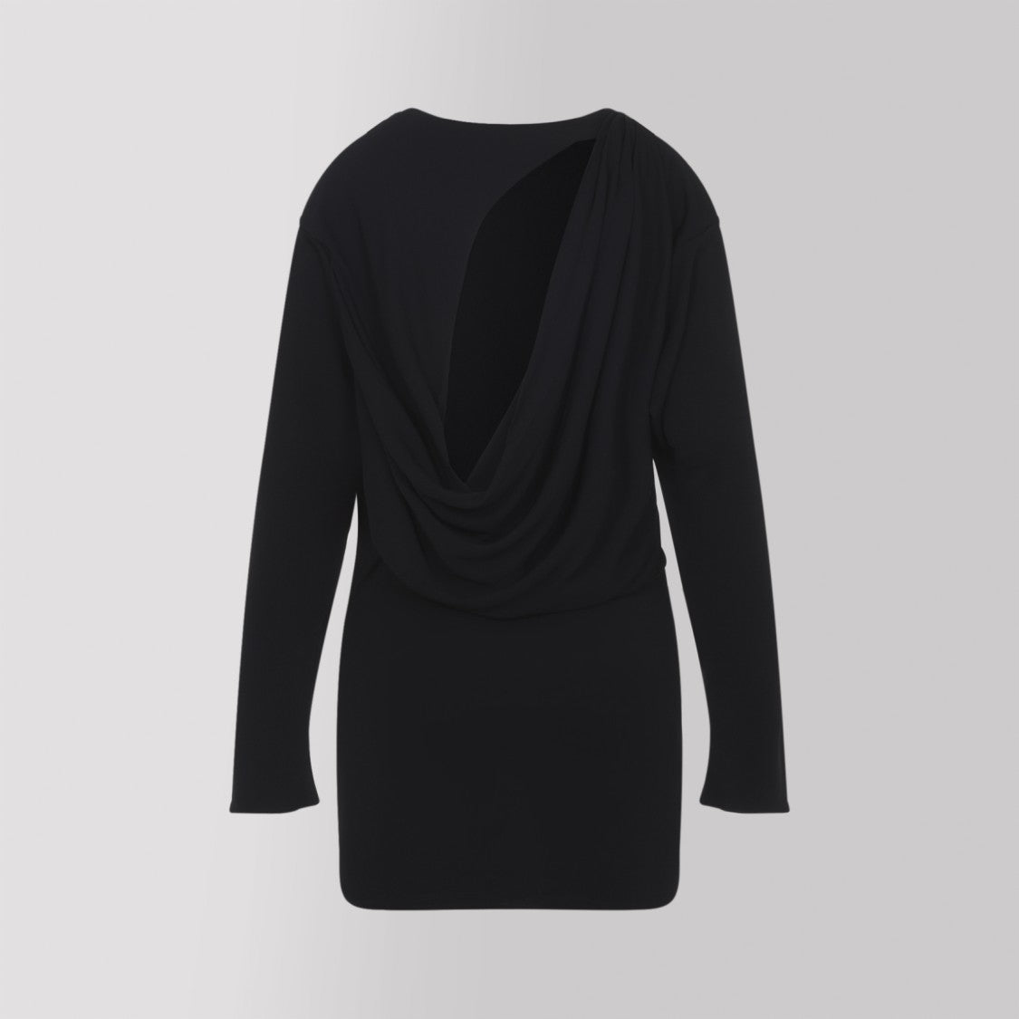 Jacquemus The Mistral Black Viscose Mini Dress