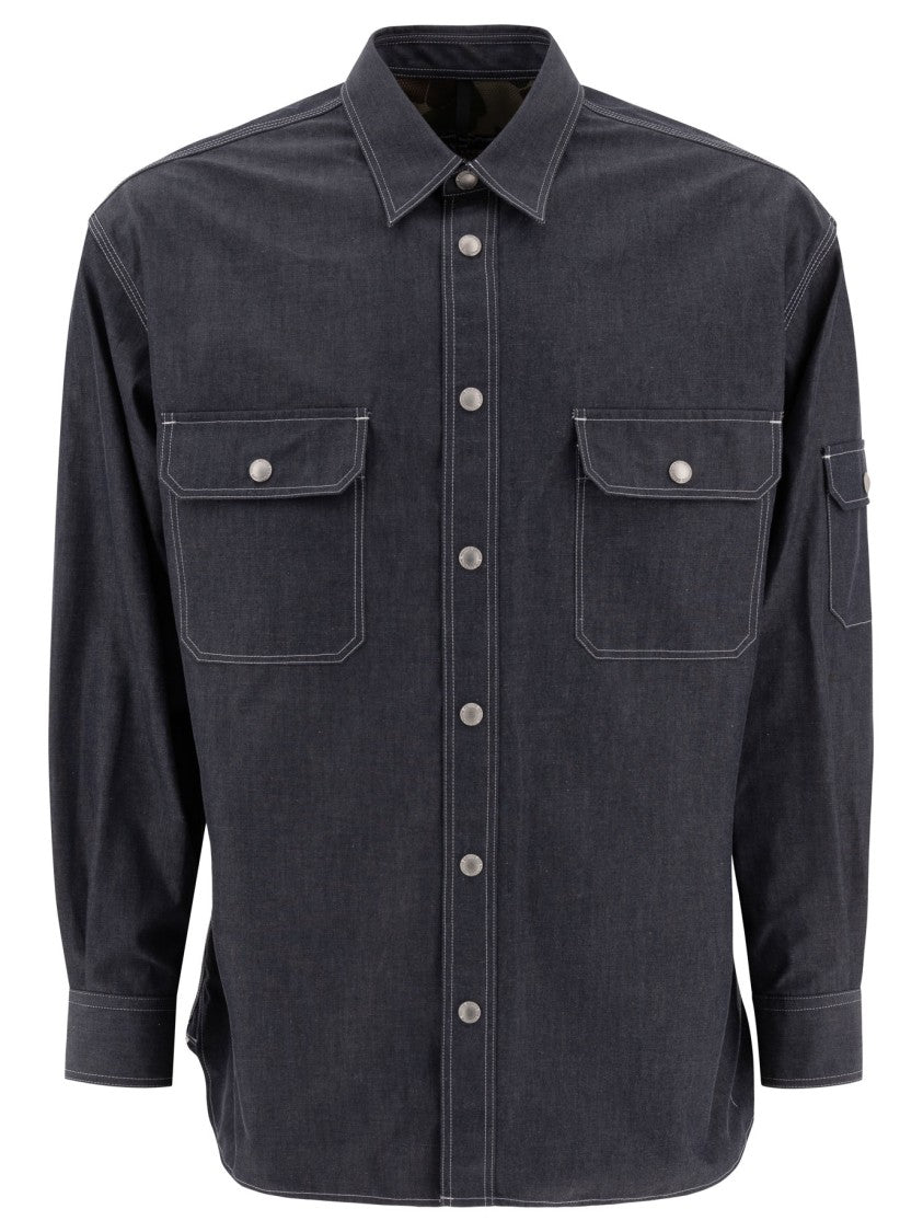 Comme Des Garçons Relaxed-Fit Denim Overshirt With Contrast Stitching