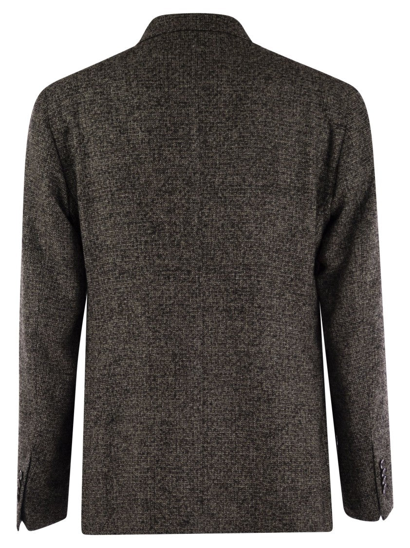 Tagliatore Double-Breasted Jacket In Wool Blend
