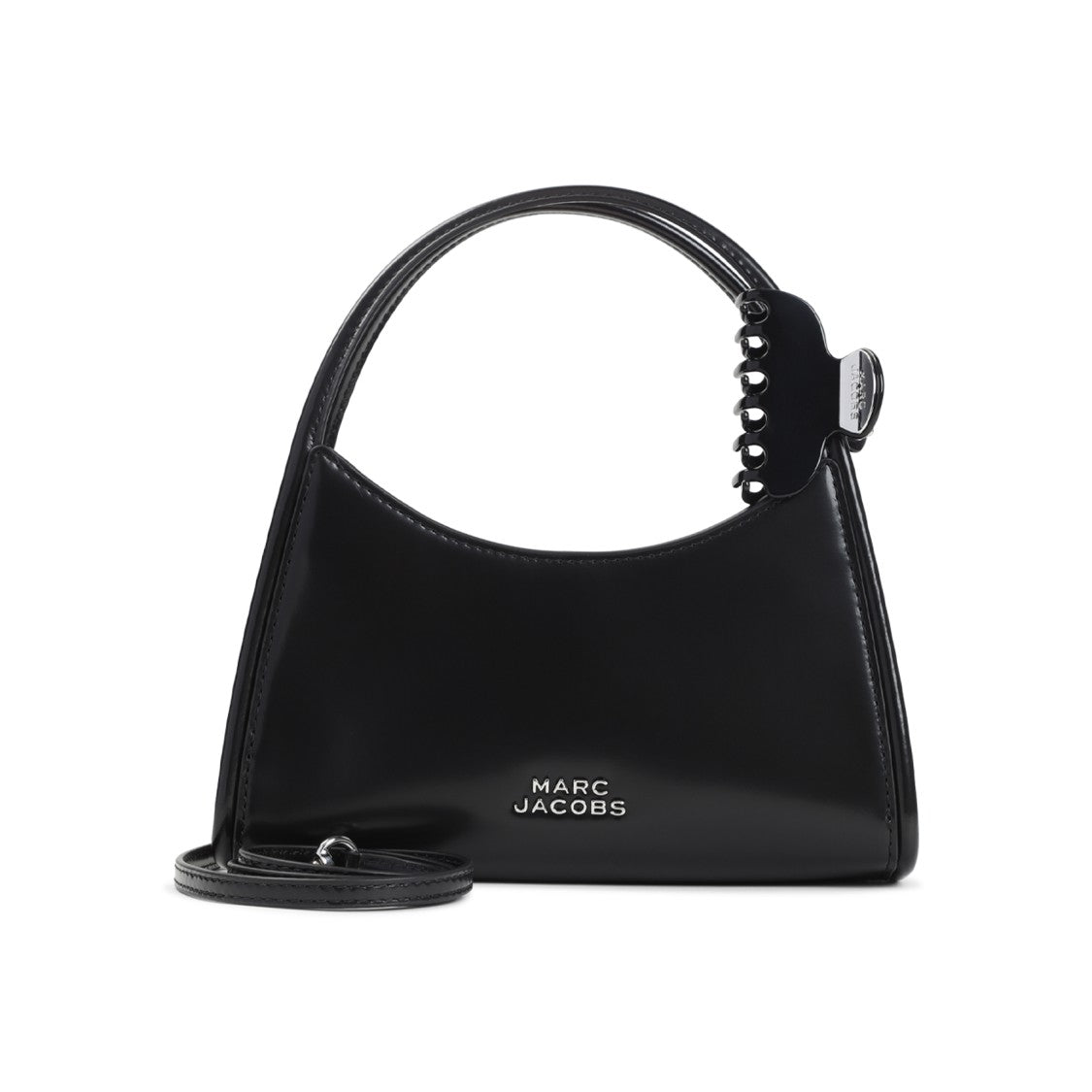 Marc Jacobs Black Cow Leather The Claw Clip Crossbody Bag
