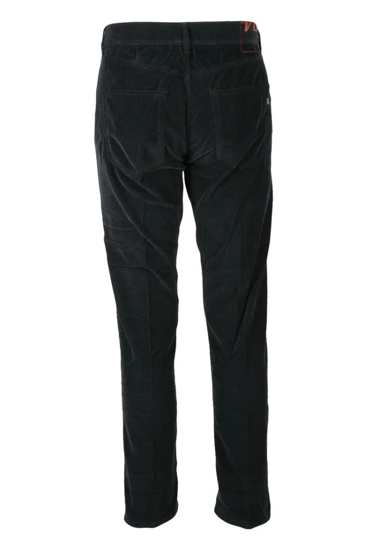 Dondup Icon Velvet Trousers - Black
