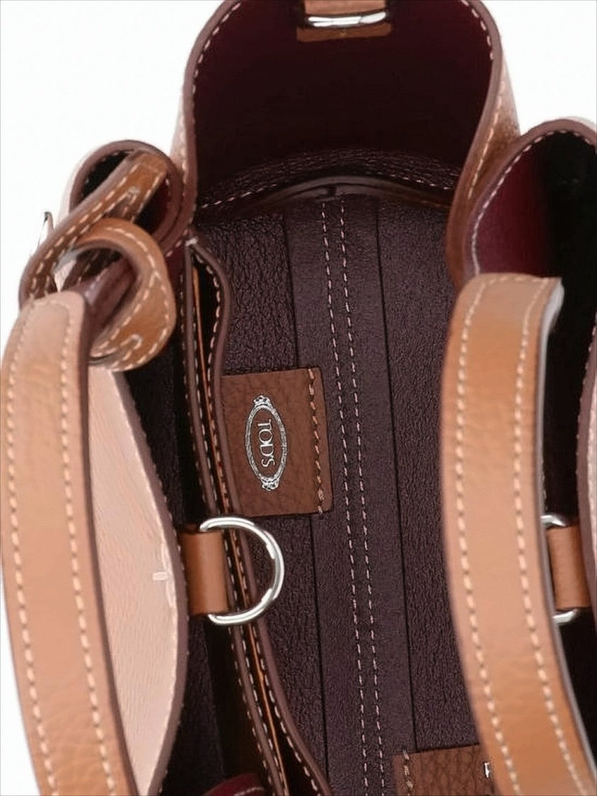 Tod's Textured Calf Leather Tote Bag