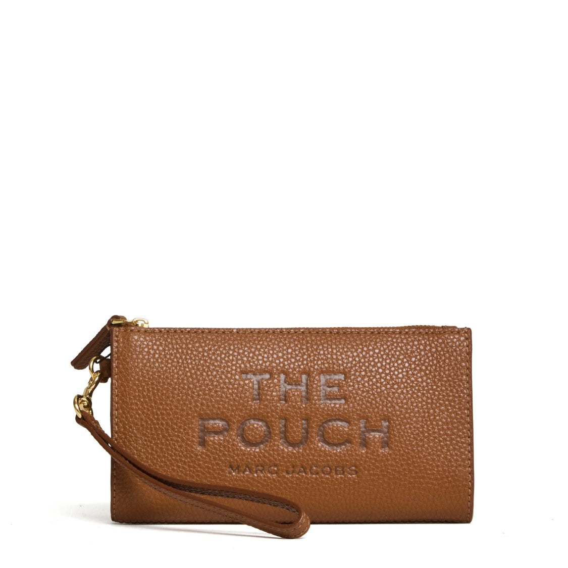 Marc Jacobs Textured Leather Pouch With Zip Closure