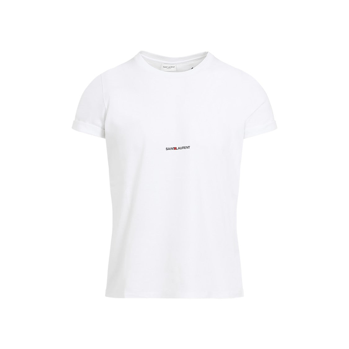 Saint Laurent Crew Neck Cotton T-Shirt
