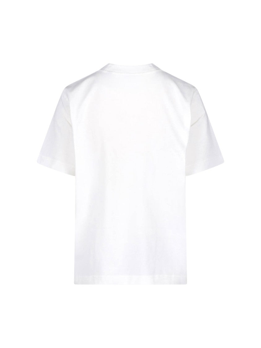 Burberry White Cotton Heart Knight T-Shirt
