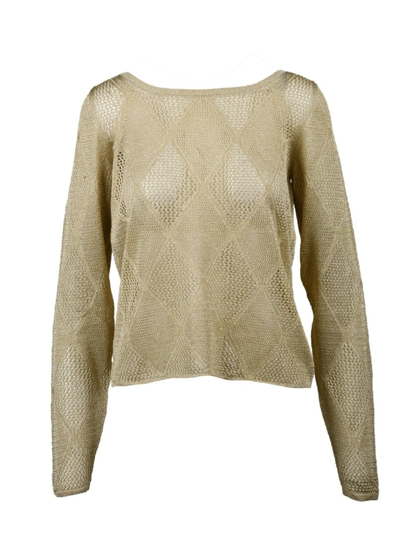 Ballantyne Lamé Sweater - Gold