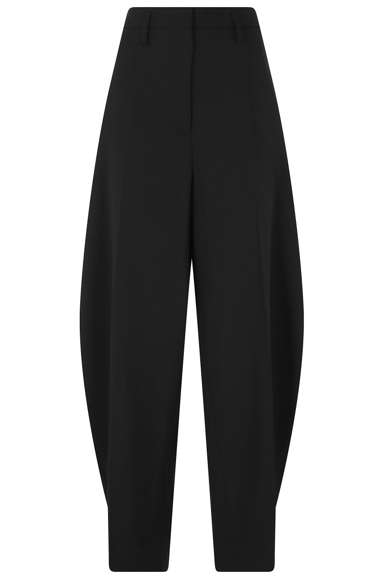 Herskind Black Dante Mid-Rise Tapered Stretch Pants