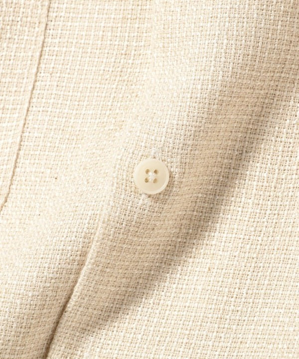 Beams Open-Collar Boxy Shirt With Voluminous Sleeves