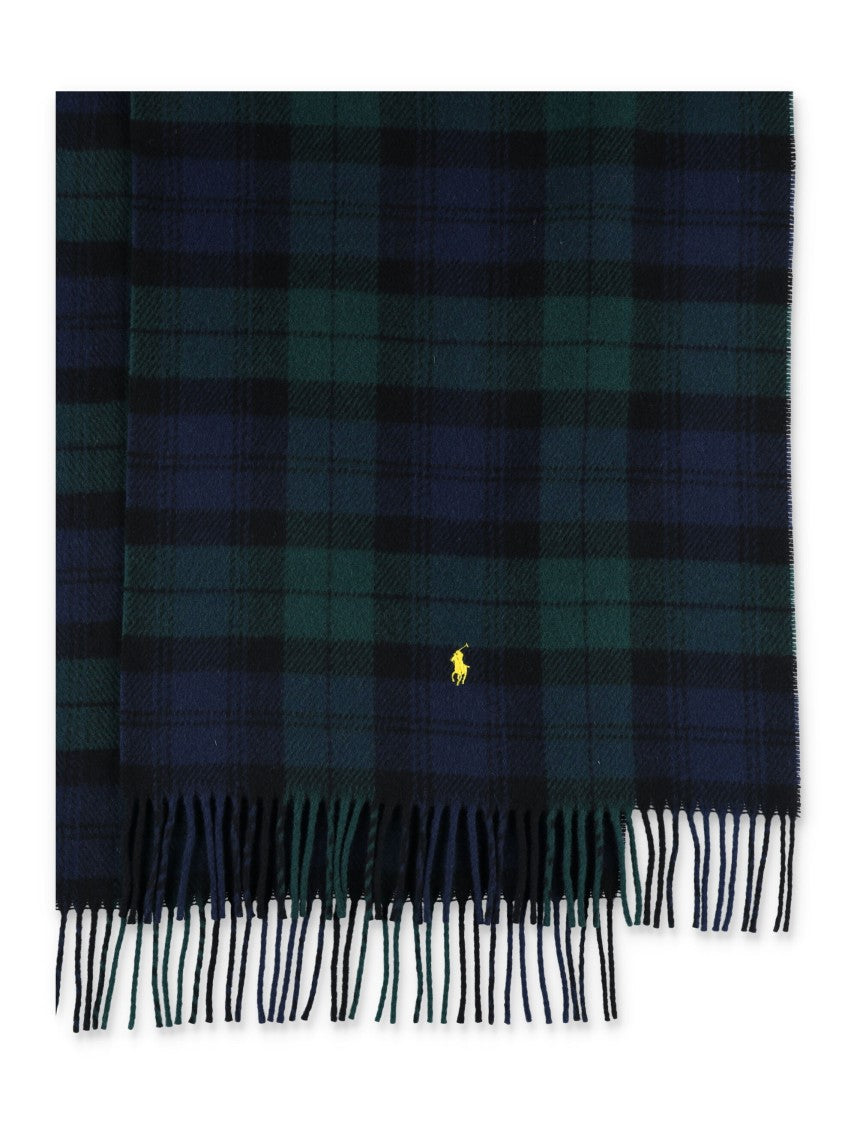 Polo Ralph Lauren Tartan Pattern Wool Scarf