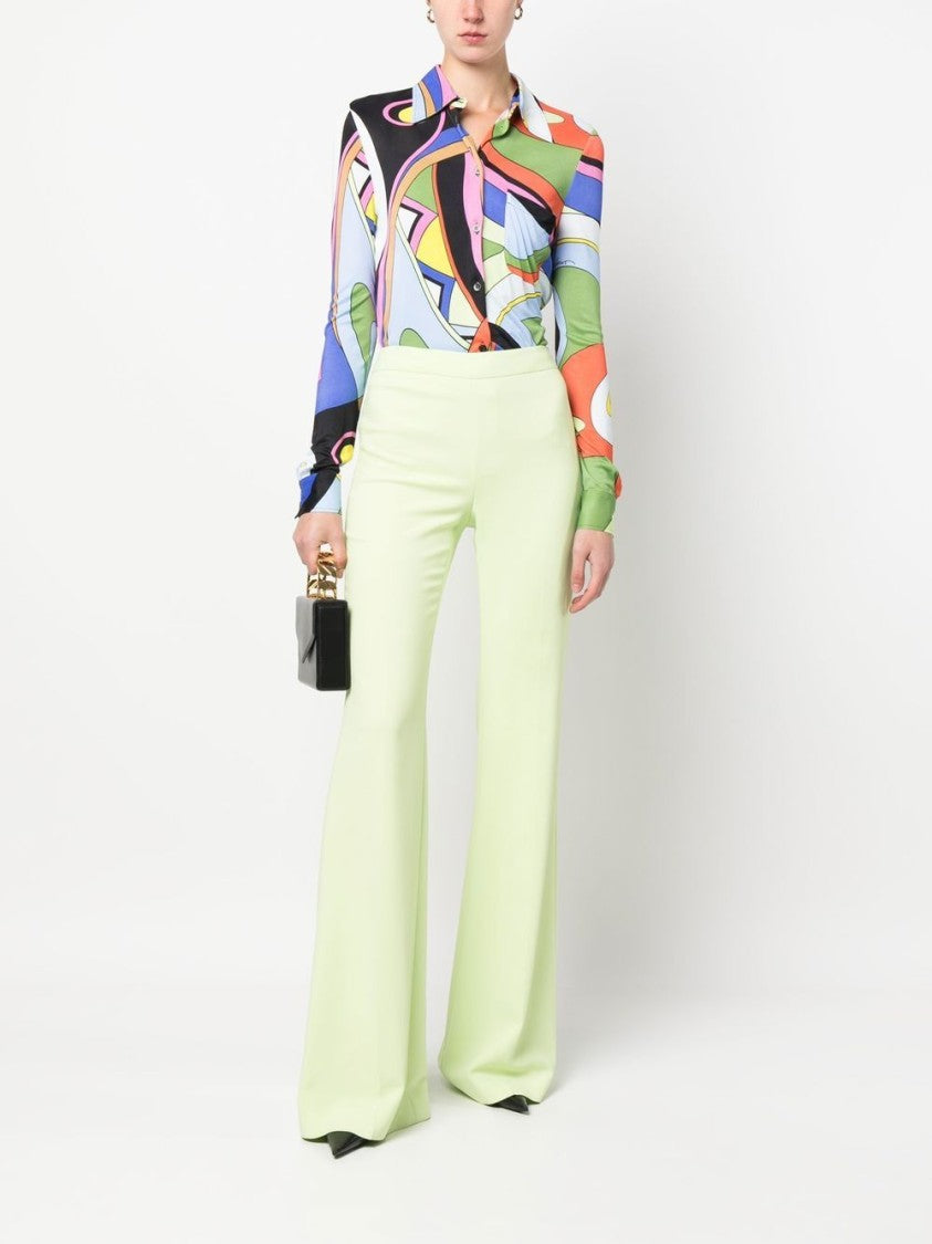 Moschino Flared High-Waisted Trousers