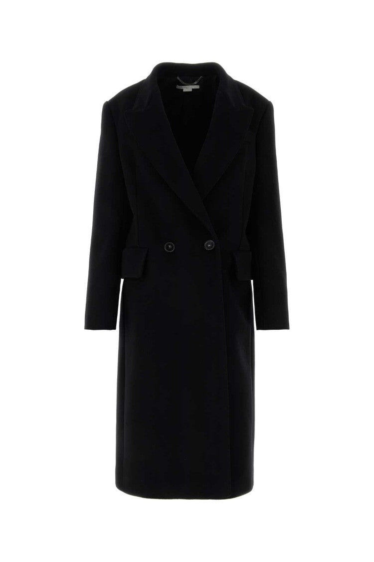 Stella Mccartney Black Wool Coat
