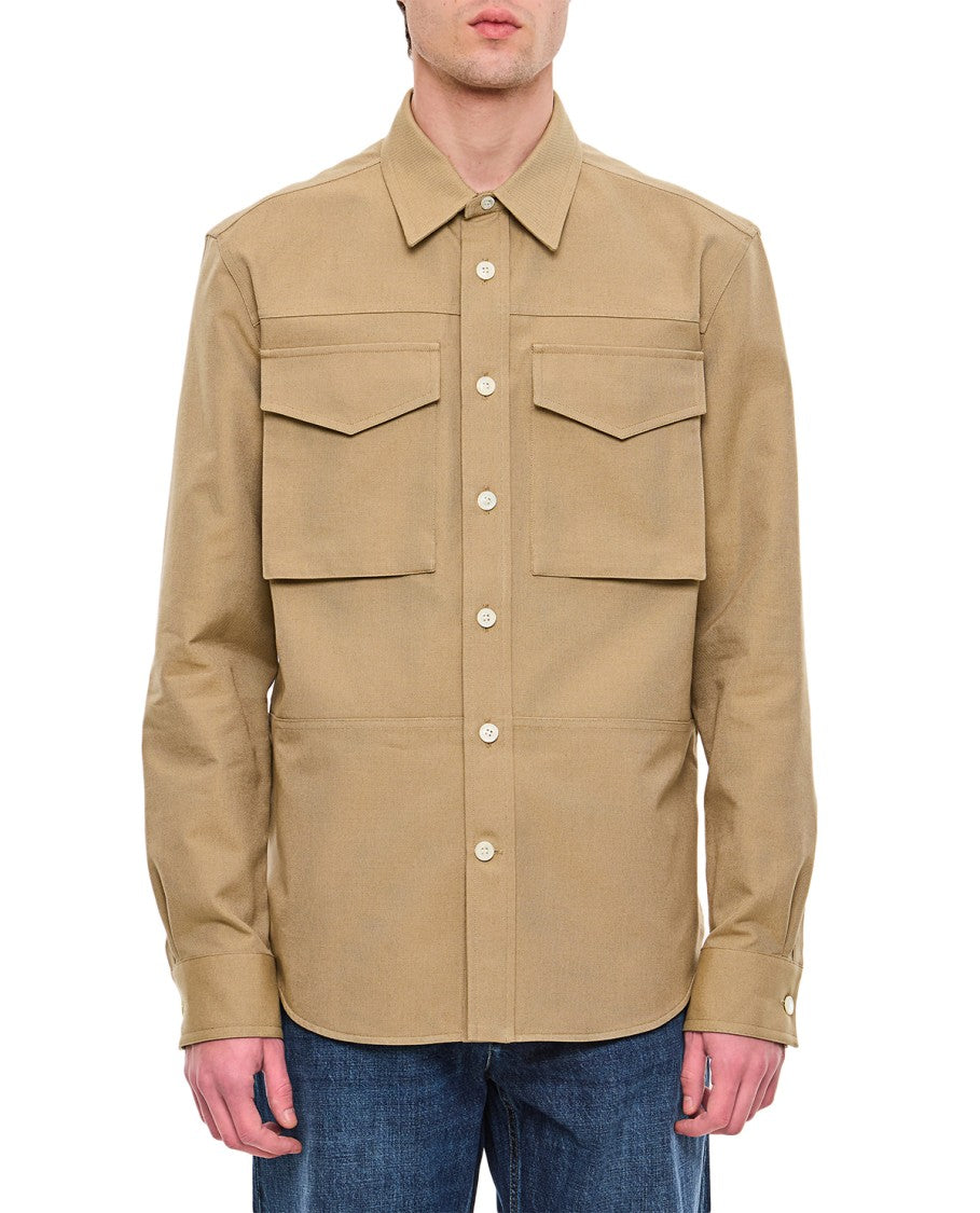 Alexander Mcqueen Cotton Military Pocket Shirt