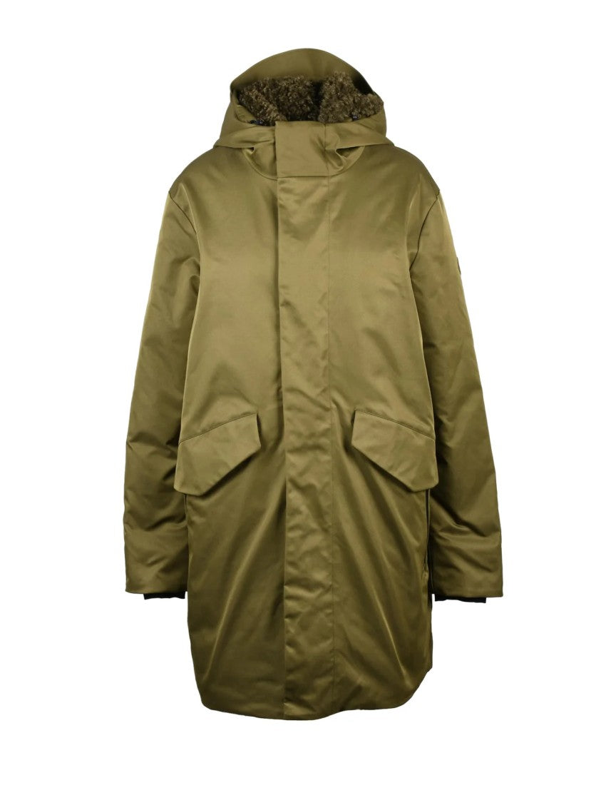 Save The Duck Raymond Parka With Cinched Waist And Plush Lined Hood